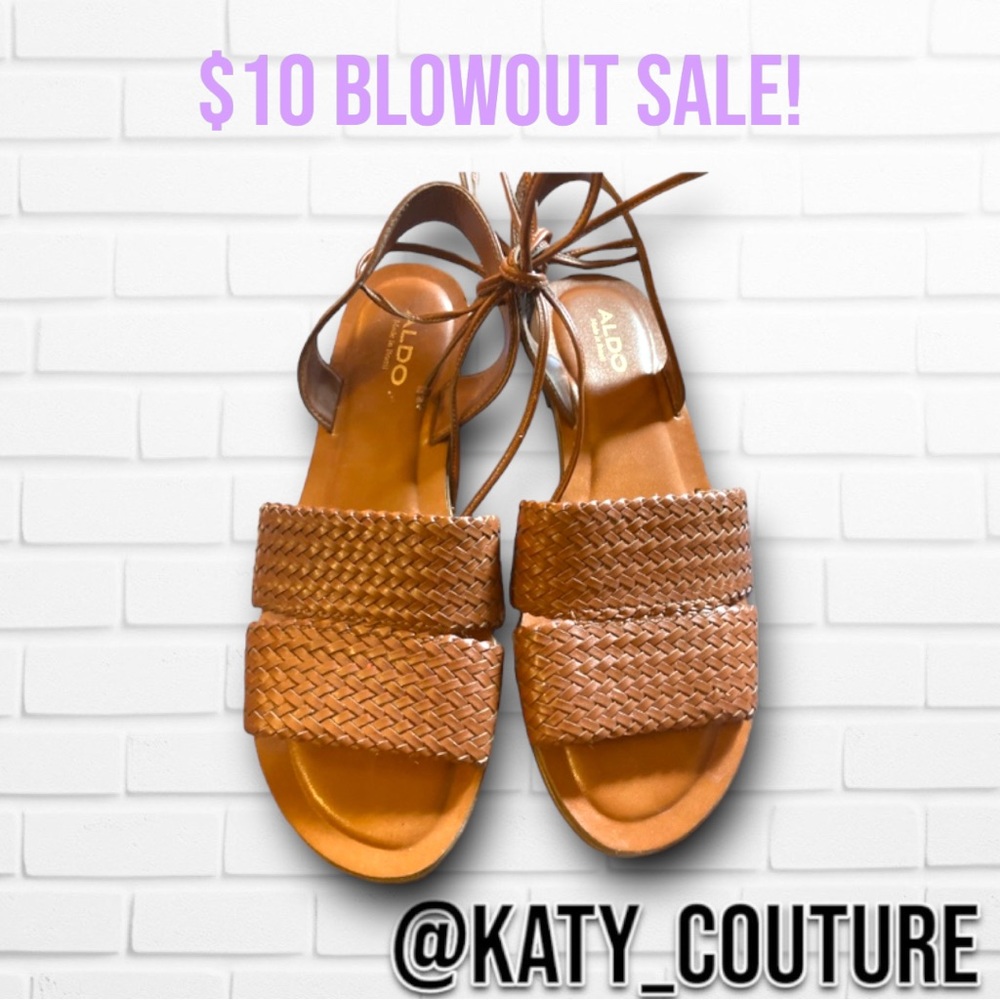 ALDO SANDALS, WOMENS 7.